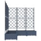 vidaXL Γλάστρα Κήπου 5 τμχ. Γκρι 120 x 120 x 125,5 εκ. PP