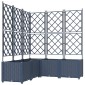 vidaXL Γλάστρα Κήπου 5 τμχ. Γκρι 120 x 120 x 143 εκ. PP