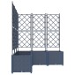 vidaXL Γλάστρα Κήπου 5 τμχ. Γκρι 120 x 120 x 143 εκ. PP