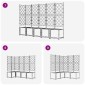 vidaXL Γλάστρα Κήπου 5 τμχ. Γκρι 120 x 120 x 143 εκ. PP