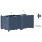 vidaXL Γλάστρα Κήπου 2 τμχ. Γκρι 80 x 40 x 37,5 cm PP