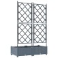 vidaXL Γλάστρα Κήπου 2 τμχ. Ανοιχτό Γκρι 80 x 40 x 125,5 εκ. PP