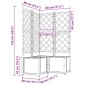 vidaXL Γλάστρα Κήπου 3 τμχ. Ανοιχτό Γκρι 80 x 80 x 143 εκ. PP