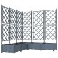 vidaXL Γλάστρα Κήπου 5 τμχ. Ανοιχτό Γκρι 120 x 120 x 125,5 εκ. PP