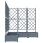vidaXL Γλάστρα Κήπου 5 τμχ. Ανοιχτό Γκρι 120 x 120 x 125,5 εκ. PP