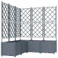 vidaXL Γλάστρα Κήπου 5 τμχ. Ανοιχτό Γκρι 120 x 120 x 143 εκ. PP
