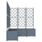 vidaXL Γλάστρα Κήπου 5 τμχ. Ανοιχτό Γκρι 120 x 120 x 143 εκ. PP