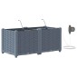 vidaXL Γλάστρα Κήπου 2 τμχ. Ανοιχτό Γκρι 80 x 40 x 37,5 cm PP