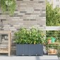 vidaXL Γλάστρα Κήπου 2 τμχ. Ανοιχτό Γκρι 80 x 40 x 37,5 cm PP