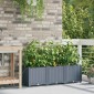 vidaXL Γλάστρα Κήπου 3 τμχ. Ανοιχτό Γκρι 120 x 40 x 37,5 cm PP