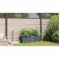 vidaXL Γλάστρα Κήπου 3 τμχ. Ανοιχτό Γκρι 120 x 40 x 37,5 cm PP
