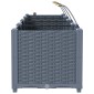 vidaXL Γλάστρα Κήπου 3 τμχ. Ανοιχτό Γκρι 120 x 40 x 37,5 cm PP