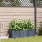 vidaXL Γλάστρα Κήπου 3 τμχ. Ανοιχτό Γκρι 120 x 40 x 37,5 cm PP