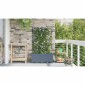 vidaXL Γλάστρα Κήπου 2 τμχ. Ανοιχτό Γκρι 80 x 40 x 142 cm PP