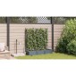 vidaXL Γλάστρα Κήπου 3 τμχ. Ανοιχτό Γκρι 120 x 40 x 126 cm PP