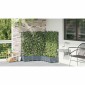 vidaXL Γλάστρα Κήπου 5 τμχ. Ανοιχτό Γκρι 120 x 120 x 126 cm PP
