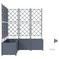 vidaXL Γλάστρα Κήπου 5 τμχ. Ανοιχτό Γκρι 120 x 120 x 142 cm PP