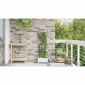 vidaXL Γλάστρα Κήπου Λευκό 40 x 40 x 125,5 εκ. PP