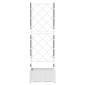 vidaXL Γλάστρα Κήπου Λευκό 40 x 40 x 125,5 εκ. PP