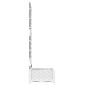 vidaXL Γλάστρα Κήπου Λευκό 40 x 40 x 125,5 εκ. PP