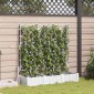 vidaXL Γλάστρα Κήπου 3 τμχ. Λευκό 120 x 40 x 125,5 εκ. PP