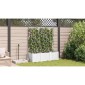 vidaXL Γλάστρα Κήπου 3 τμχ. Λευκό 120 x 40 x 143 εκ. PP