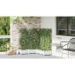 vidaXL Γλάστρα Κήπου 5 τμχ. Λευκό 120 x 120 x 125,5 εκ. PP