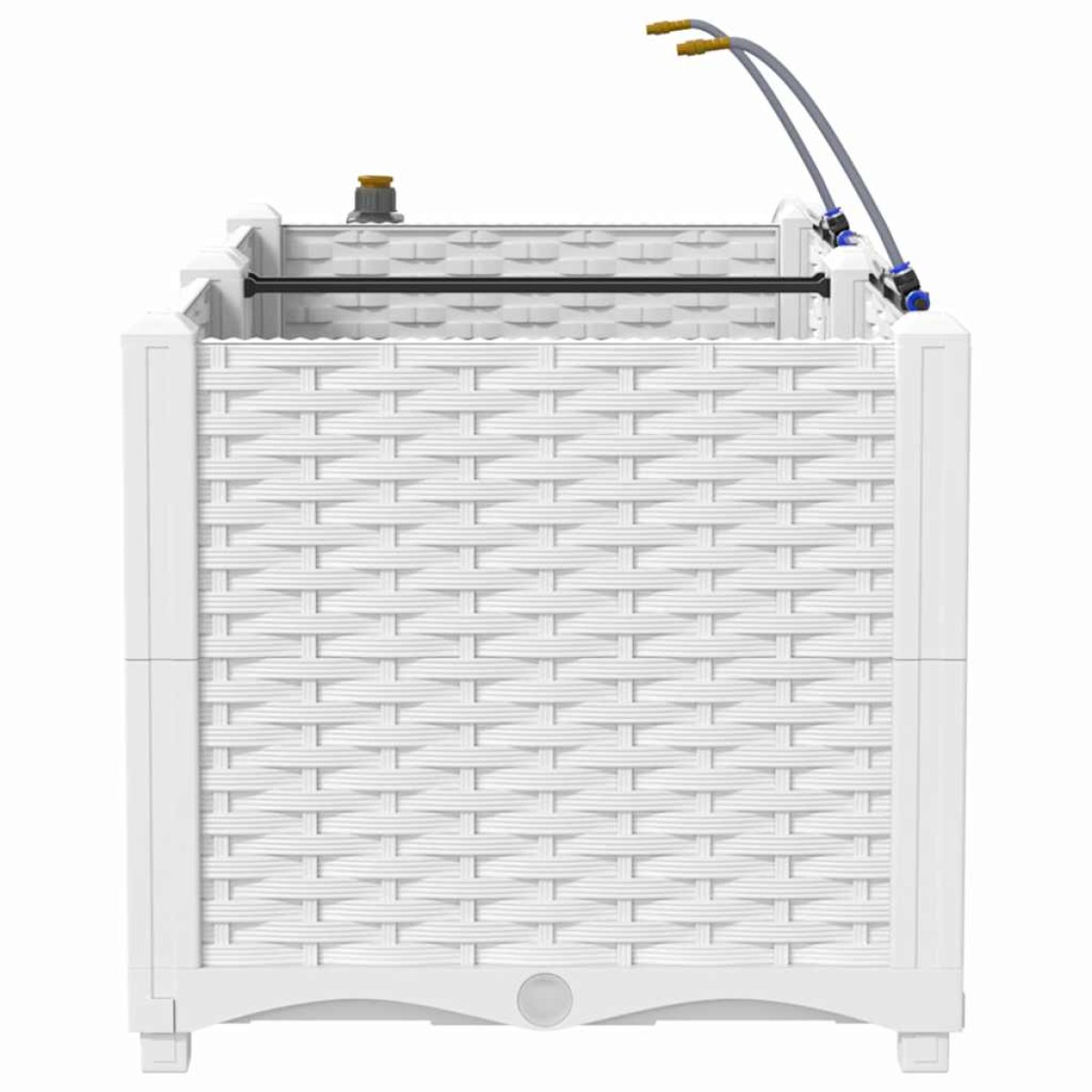 vidaXL Γλάστρα Κήπου 2 τμχ. Λευκό 80 x 40 x 37,5 cm PP