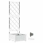 vidaXL Γλάστρα Κήπου Λευκό 40 x 40 x 126 cm PP