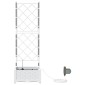 vidaXL Γλάστρα Κήπου Λευκό 40 x 40 x 126 cm PP