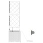 vidaXL Γλάστρα Κήπου Λευκό 40 x 40 x 142 cm PP
