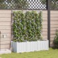 vidaXL Γλάστρα Κήπου 3 τμχ. Λευκό 120 x 40 x 142 cm PP