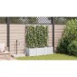 vidaXL Γλάστρα Κήπου 3 τμχ. Λευκό 120 x 40 x 142 cm PP