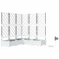 vidaXL Γλάστρα Κήπου 5 τμχ. Λευκό 120 x 120 x 126 cm PP