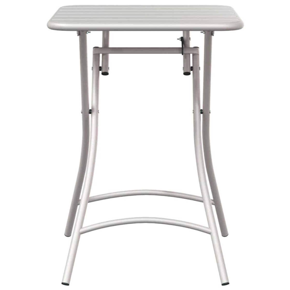 vidaXL Τραπέζι Bistro Μπεζ 55 x 55 x 72,5 εκ. Ατσάλι με Πούδρα