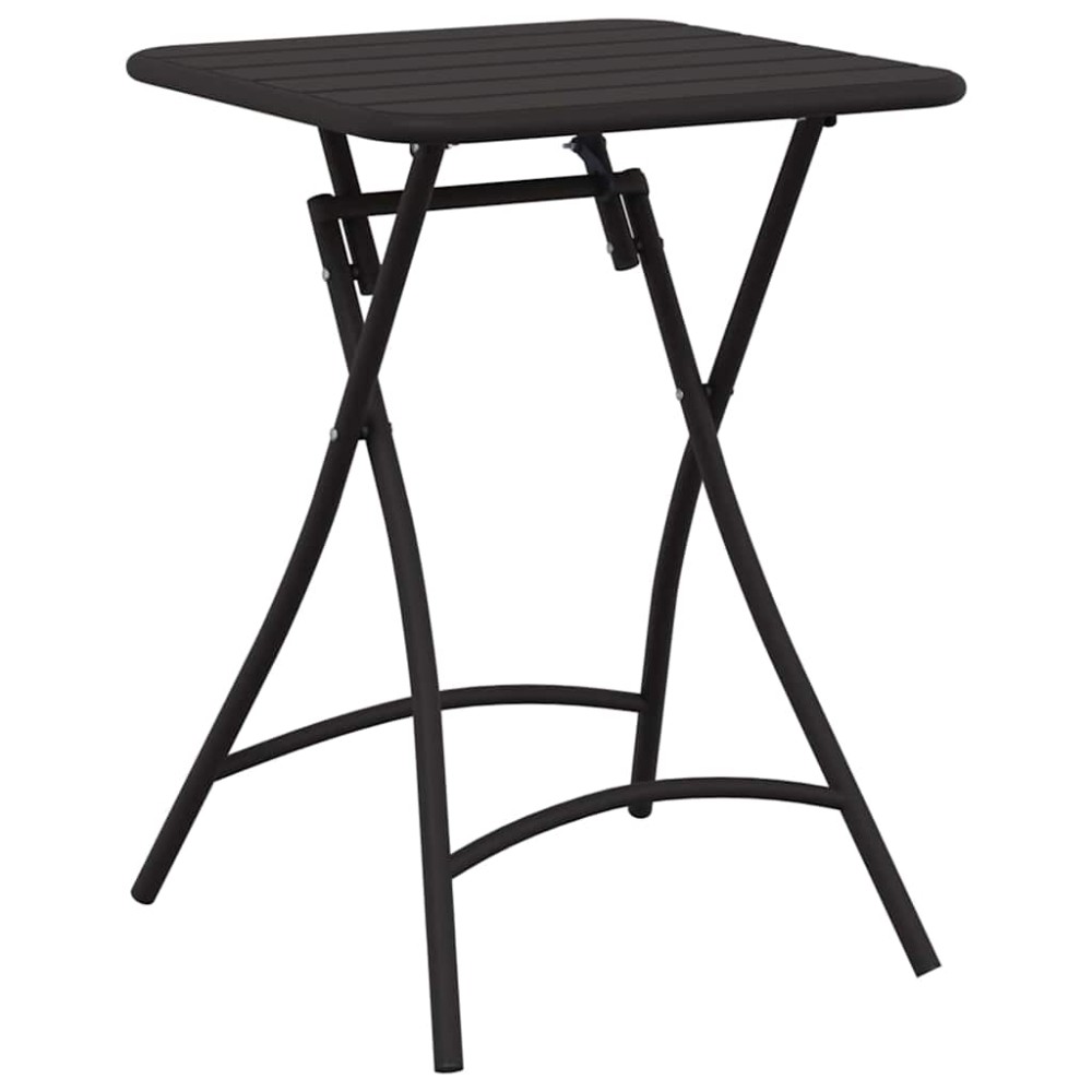 vidaXL Τραπέζι Bistro Ανθρακί 55 x 55 x 72,5 εκ. Ατσάλι με Πούδρα