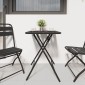 vidaXL Τραπέζι Bistro Ανθρακί 55 x 55 x 72,5 εκ. Ατσάλι με Πούδρα
