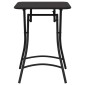 vidaXL Τραπέζι Bistro Ανθρακί 55 x 55 x 72,5 εκ. Ατσάλι με Πούδρα