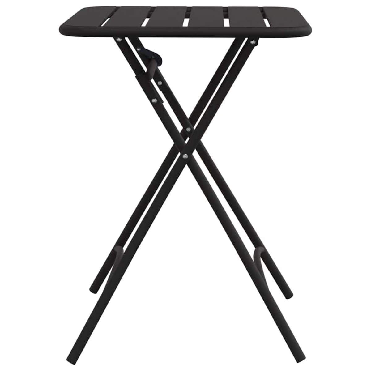vidaXL Τραπέζι Bistro Ανθρακί 55 x 55 x 72,5 εκ. Ατσάλι με Πούδρα