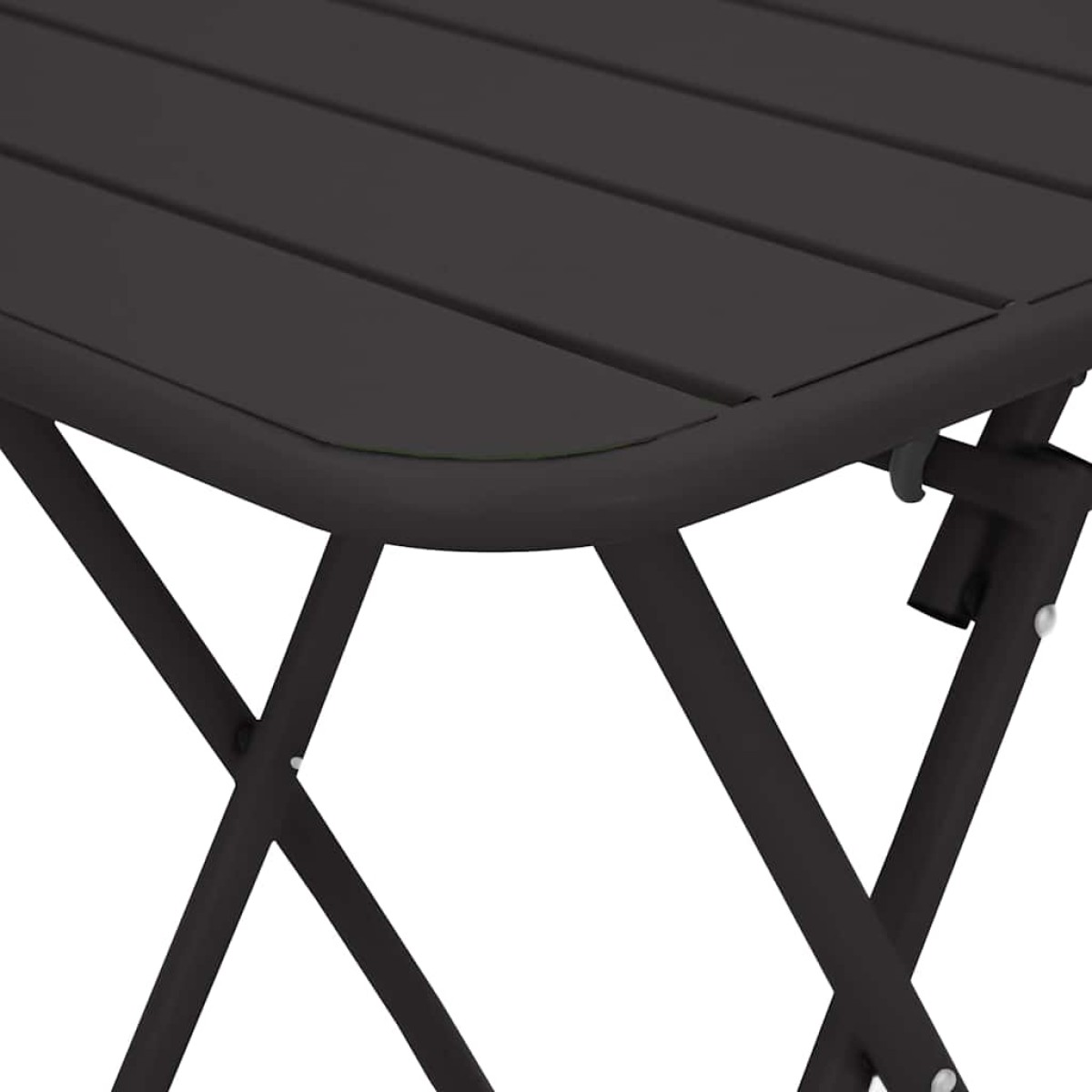 vidaXL Τραπέζι Bistro Ανθρακί 55 x 55 x 72,5 εκ. Ατσάλι με Πούδρα
