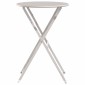 vidaXL Τραπέζι Bistro Μπεζ Ø 50 x 71 εκ. Ατσάλι με Πούδρα