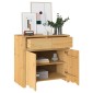 vidaXL Πλαϊνό γραφείο με συρτάρι Drammen Δρυς 79 x 43 x 75.5 εκ.