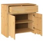 vidaXL Πλαϊνό γραφείο με συρτάρι Drammen Δρυς 79 x 43 x 75.5 εκ.