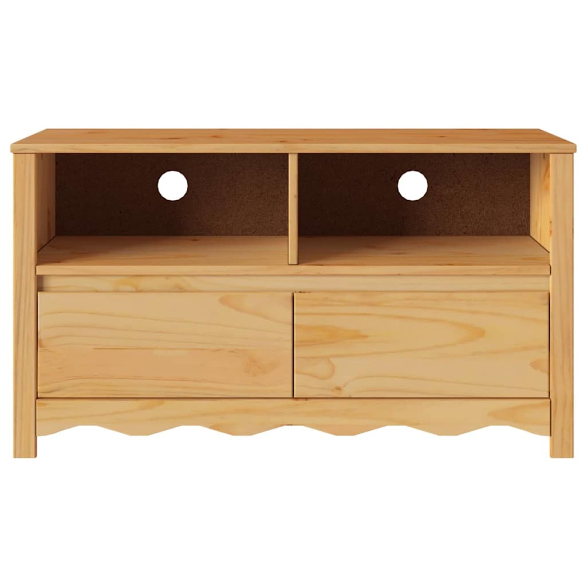 vidaXL Ντουλάπι TV Drammen Δρυς 99 x 43 x 55 εκ. Μασίφ ξύλο πεύκου