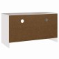vidaXL Ντουλάπι TV Drammen Λευκό 99 x 43 x 55 εκ. Μασίφ ξύλο πεύκου