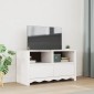 vidaXL Ντουλάπι TV Drammen Λευκό 99 x 43 x 55 εκ. Μασίφ ξύλο πεύκου