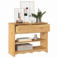 vidaXL Τραπέζι κονσόλας με συρτάρι Drammen Δρυς 89,5 x 37 x 73 εκ