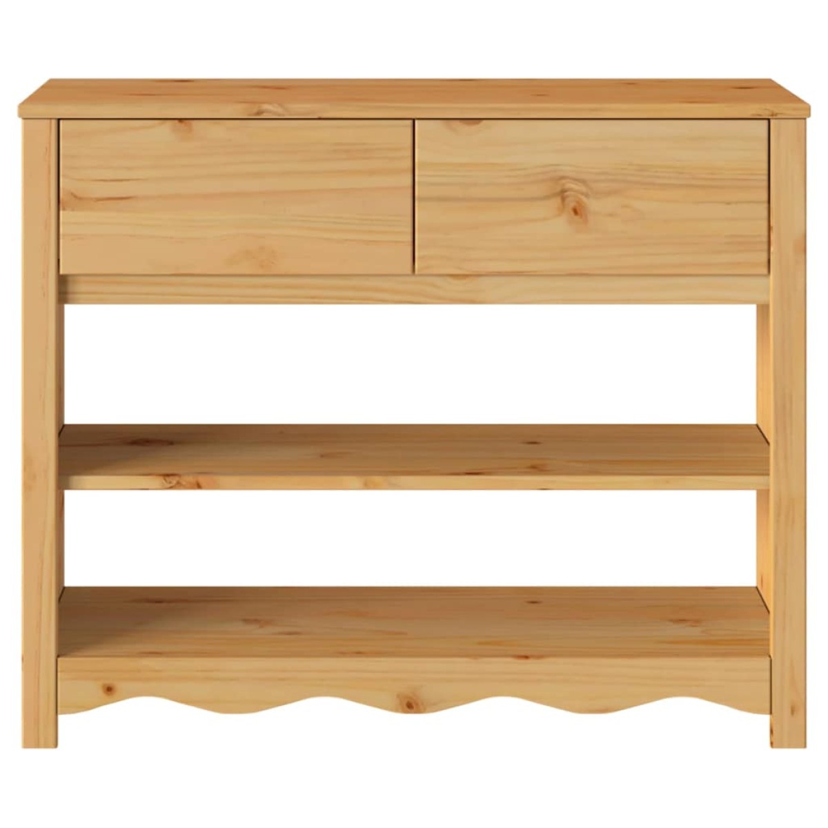vidaXL Τραπέζι κονσόλας με συρτάρι Drammen Δρυς 89,5 x 37 x 73 εκ