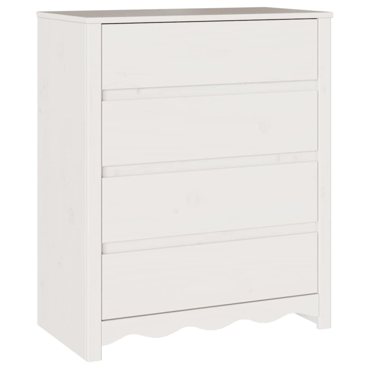 vidaXL Κουτί με συρτάρια με συρτάρι Drammen Λευκό 76,5 x 40 x 91 εκ