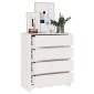vidaXL Κουτί με συρτάρια με συρτάρι Drammen Λευκό 76,5 x 40 x 91 εκ